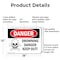 Signmission Drowning Danger Keep Out! Danger Sign, Aluminum, 18in W x 12in L, 2PK OS-2PACK-DS-A-1218-L-1712 - alternate 3